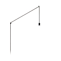 Accessory for WIRO - suspension set PLUG + PLAY for 1 shade, E27, with cord dimmer