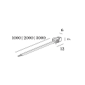 Wever & Ducr� through wiring LED MODULE, black