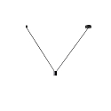 Accessory for WIRO - suspension set DECENTER 1.0 for 1 shade, E27, with canopy, 260cm
