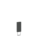 Accessory for FIFTY FIFTY / SMILE / SWAY / PALOS - socket with bracket for setting in concrete, 40cm, anthracite