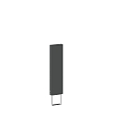 Accessory for FIFTY FIFTY / SMILE / SWAY / PALOS - socket with bracket for setting in concrete, 60cm, anthracite