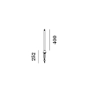 Wever & Ducr� luminaire base SWAM STRAIGHT POLE 400, bronze