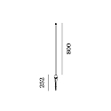 Wever & Ducr� luminaire base SWAM STRAIGHT POLE 800, bronze