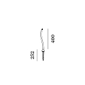 Wever & Ducr� luminaire base SWAM CURVED POLE 400, bronze