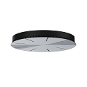 ceiling canopy 3-fold, aluminium, black