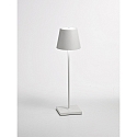 battery table lamp POLDINA PRO dimmable IP65, powder coated, white matt dimmable