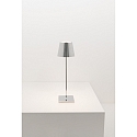 Zafferano table lamp  POLDINA PRO IP65, chrome, glossy dimmable