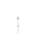 battery spike luminaire POLDINA IP54, white, lacquered dimmable