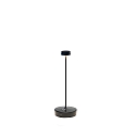 battery table lamp SWAP  IP65, black matt dimmable