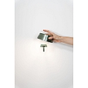 Zafferano battery wall luminaire SISTER LIGHT IP65, green, anodised dimmable