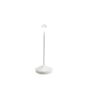battery table lamp PINA TAVOLO PRO IP54, white, lacquered dimmable