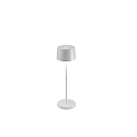battery table lamp OLIVIA TAVOLO PRO IP65, white, lacquered dimmable