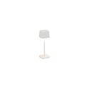 battery table lamp OFELIA MICRO IP65, white matt dimmable