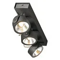 SLV KALU LED 3 Wall and Ceiling luminaire, 60°, black