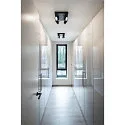 KALU LED 4 Wall and Ceiling luminaire, square, 60°, black