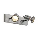 SLV SOUVEREEN II QPAR51, Wall and Ceiling luminaire alu brushed, Spot, max. 75W