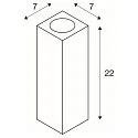 THEO UP/DOWN, QPAR51, Wall luminaire, max. 2x50W, white