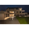 SLV SQUARE TURN, QT14, Outdoor Wall luminaire, silver grey, max. 42W, IP44