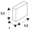 GRAZIA 20 Endcaps for GRAZIA Surface profile standard, 2 items, flat design, alu