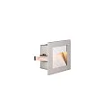 SLV Premium LED Recessed luminaire FRAME CURVE HV, 3.1W 2700K 100lm, silver
