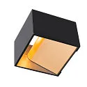SLV LOGS IN LED Wall luminaire, black/brass