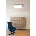 SLV MEDO 60 SQUARE LED, Ceiling luminaire, silver grey