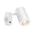 Wandleuchte ENOLA B, GU10 QPAR51, rotatable, swivelling, with switch, white