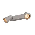 Wall and Ceiling luminaire AVO TRIPLE, 3 flame, silver grey, 3x GU10 QPAR51 max. 50W