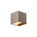 SOLID CUBE Wall luminaire, QT14, black sandstone