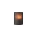 FENDA Wall luminaire textile shade, half, Ø 23cm, black