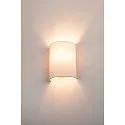SLV FENDA Wall luminaire textile shade, half, Ø 23cm, white