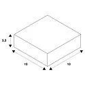 SLV X-Connector for S-TRACK 3-Phase high-voltage track, 16A max., traffic white RAL 9016