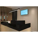 LED Pendant luminaire GLENOS, 100cm, UGR, 52W 3000K, black matt