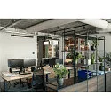 SLV LED Pendant luminaire GLENOS, 100cm, UGR, 52W 4000K, black matt