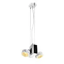 Premium LED Wall and Ceiling luminaire TEC KALU CL, Double, TRIAC dimmable, 31W 1900lm
