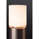 SLV Bollard pole light ROX ACRYL E27, IP44, H 30cm, inox 304
