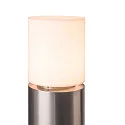 SLV Bollard pole light ROX ACRYL E27, IP44, H 30cm, inox 304