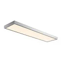 SLV LED Ceiling luminaire PANEL für BAP, 120 x 30cm, 45W, TRIAC dimmable, silver grey, 3000K 3100lm 90°