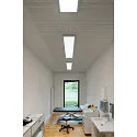 SLV LED Ceiling luminaire PANEL für BAP, 120 x 30cm, 45W, TRIAC dimmable, silver grey, 4000K 3400lm 90°