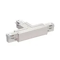 EUTRAC T-coupler for 3-Phase High voltage Track, Earth right, white