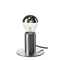 SLV Table lamp FITU TL, E27 max. 10W, with switch, brushed aluminum