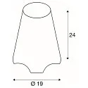SLV Outdoor Table lamp KIROCONE TL, E27 max. 60W, IP44, white