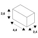 SLV Mounting accessories for H-PROFILE, Strain relief / pendulum feed-in, black