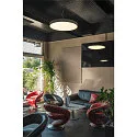 LED Wall and Ceiling luminaire MEDO 90 CW CORONA DALI, Ø 90cm, 78W 3000/4000K 105°, black