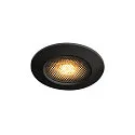 SLV Outdoor Ceiling recessed luminaire VARU QPAR51 DL, GU10, Mounting Ø 7.5cm, IP20/65, black