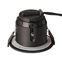SLV Outdoor Ceiling recessed luminaire VARU QPAR51 DL, GU10, Mounting Ø 7.5cm, IP20/65, black