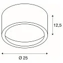 LED Ceiling luminaire LED SURFACE MOUNT SPOT 1800lm, round, 48 LED, 3000K, white