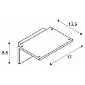 SLV LED Outdoor Wall luminaire ANGOLUX S WL, IP44, 9.8W 3000K 560lm 100°, with IR sensor, anthracite