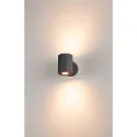 LED Outdoor Wall luminaire SITRA UP/DOWN WL, IP44, 17W 3000K 976lm 55°, anthracite