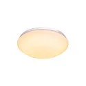 SLV LED Outdoor Wall and Ceiling luminaire LIPSY 30 Dome, IP44, 3000/4000K, Ø 30cm, 15W, white